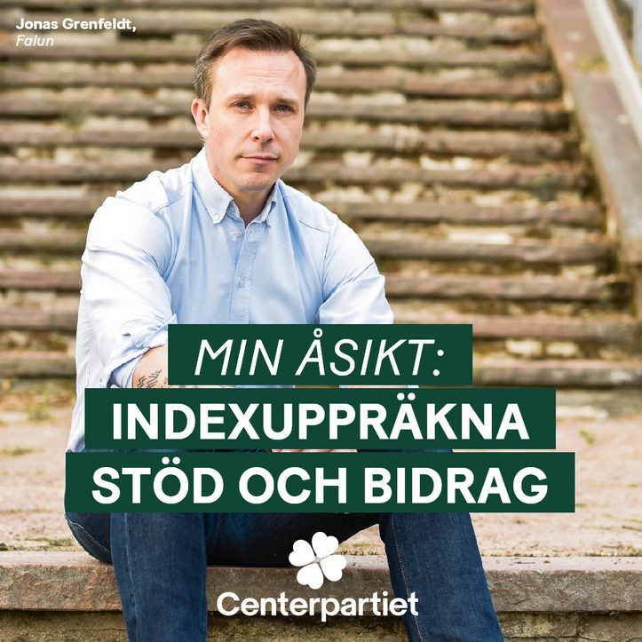 Min åsikt: indexuppräkna stöd och bidrag
